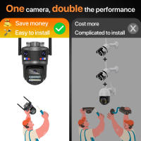 Cámara de Seguridad HD 12MP ICSEE Visión Nocturna Seguimiento Automático Apróximate Impermeable - details 3