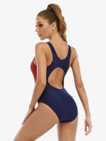 Bañador de una pieza para mujer, traje de baño deportivo, Rashguard - details 3