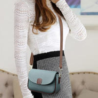 Bolso cruzado de hombro para mujer, bandolera pequeña con diseño de lujo, informal, con solapa - details 8