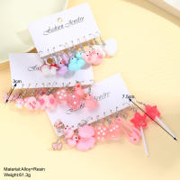 Conjunto de Pendientes de Dibujos Animados de Doramiento Colores Dulces y Coloridos de Pato, Mariposa, Estrella Ideal para Fiestas Regalo de Joyería - details 3