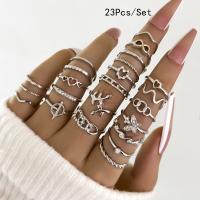 Juego de Anillos Geométricos Bohemios 30 Piezas de Oro y Plata para Uñas - details 24