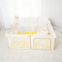 PANGDUBE Corralito plegable para bebés, valla para bebés sin instalación, centro de actividades para bebés, parque de juegos interior, parque infantil plegable para viajes en el parque, corralito al aire libre - details 10