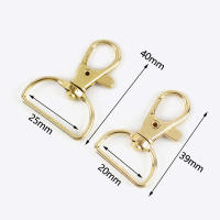20Piezas Meetee 20/25mm Metal Bogavante Hebilla Bolsa Con Conector Hebilla Giratoria Llavero Correa De Bolso Accesorios Cosidos - details 8