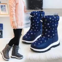 Botas de nieve impermeables para niños y niñas, zapatos deportivos de moda, zapatillas de invierno - details 2