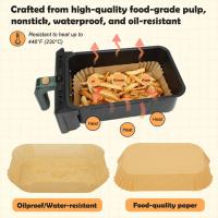 Revestimientos rectangulares para freidora de aire Ninja FG551 Foodi Smart XL 6 en 1, parrilla interior, revestimientos de pergamino para hornear - details 8