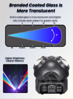 Luces DJ de 36W Haz de Cabeza Móvil con Haz LED RGBW Efecto de Fiesta Disco - details 3