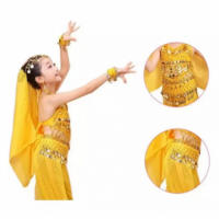 Traje De EspectáCulo De Danza India Para NiñOs, Traje De Danza Del Vientre, Traje De Baile éTnico, 6 Piezas - details 8