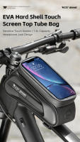WEST BIKING-Bolsa de ciclismo para cuadro de tubo delantero superior, resistente al agua, funda de teléfono de 7,0 pulgadas, almacenamiento con pantalla táctil, bolsa para bicicleta de montaña y carretera - details 0