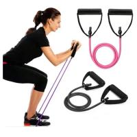 Bandas de resistencia con asas, pesas de gimnasio, cuerda de tracción para Yoga, correas elásticas para ejercicio físico, banda para entrenamiento en casa, entrenamiento de fuerza - details 2