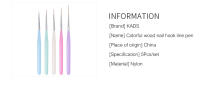 Kit de Manicura KADS Pinceles para Uñas para Dibujar y Pintar Tiras de Flor 5Pcs con Cubierta - details 8