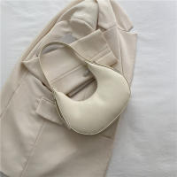 Bolso Hobo de media luna para mujer, bolso de diseñador de lujo, cuero PU suave, Color puro, hombro cruzado, axila - details 17