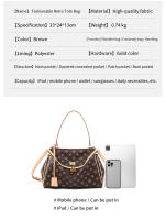 2025 Nuevo bolso de mano para mujer, bolso retro europeo y americano, bolso estampado para las axilas, bolso cruzado de moda para ir al trabajo, bolso de un solo hombro de gran capacidad, bolso informal resistente al agua - details 4