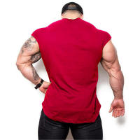 Summer Gym Training Singlet Men Breathable Clothing Bodybuilding Sleeveless Tank Top Fitness Vest Muscle Running shirt for Male - details 20