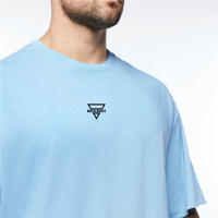 Gym Fitness Sports Loose Oversized T-shirts Casual Short Sleeve Mesh Breathable Tops Summer Men Bodybuilding Workout Shirts - details 13