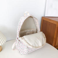 Mochilas de estilo Preppy para mujer, bandoleras impermeables de nailon para estudiantes, a la moda, con estampado Floral - details 24