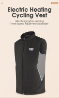 WEST BIKING-Chaleco con calefacción eléctrica para hombre y mujer, 5 áreas, USB, ropa térmica, lavable, deporte de invierno, ciclismo - details 0