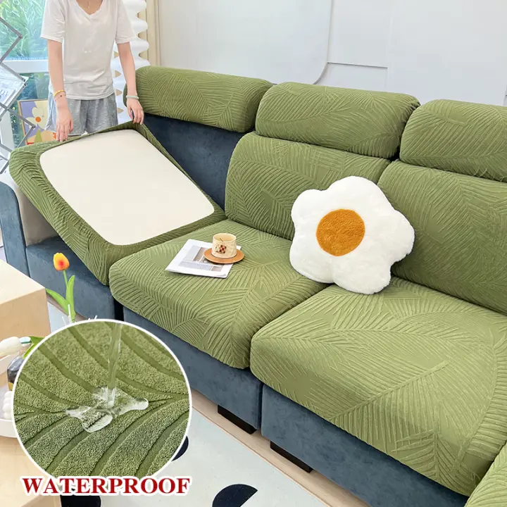 Coolazy-Funda Impermeable para Cojín de Asiento de Sofá, Jacquard, para Sala de Estar, Mascotas, Protector para Niños - 1
