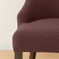 Funda elástica para silla de comedor, fundas para sillas de LICRA Jacquard, respaldo alto elástico, sillones inclinados, para cocina de Hotel, 1 ud. - details 51