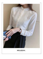 Camisa de mujer Top con botones de gasa Camisa blanca femenina - details 12