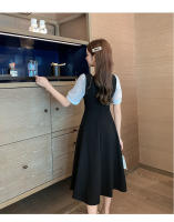 Vestidos midi de manga larga con cuello cuadrado vintage - details 12