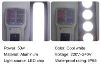 Foco de luz LED COB para exteriores, proyector de iluminación Exterior de 220V, 50W, 100W, 200W, Reflector LED para farola de jardín - details 2