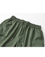 Pantalones Cargo de Verano para Hombres CHAIFENKO Cómodos, Ventilados, Múltiples Bolsillos, Material de Poliéster - details 6