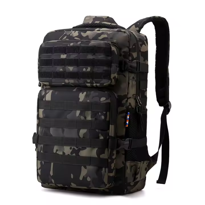 Mochila táctica de camuflaje para exteriores, mochila militar multifuncional para montañismo, Camping, bolsa deportiva impermeable - 1
