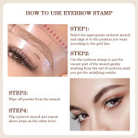 Kit de Plantilla Profesional para Cejas Sello de Polvo Impermeable Herramientas de Cuidado de la Piel de Belleza - details 5