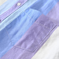 Camisa de cáñamo informal de moda con cuello vuelto de lino - details 6