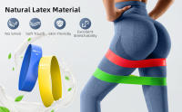 Juego de 5 bandas de resistencia para hombres y mujeres, 5 bandas elásticas con diferentes niveles de resistencia para entrenamientos largos en casa y gimnasio - details 1