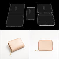 Tarjetero de moda con plantilla de cuero, molde acrílico duradero, monedero, fabricación de billetera, plantillas de cuero para manualidades, suministros de bricolaje - details 0