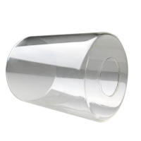 Pantalla de cristal transparente para lámpara de araña, reemplazo de lámpara de mesa, luz de pared, tocador, D10xH15cm, cilindro E27 - details 2