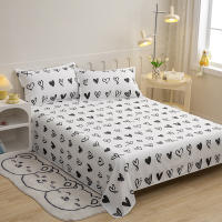 Juego de Ropa de Cama de Poliéster Diseño de Corazón Sencillo Tamaño Rey-Reina - details 7