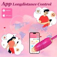 Aplicación Bluetooth Vibratign Egg Vibrador de punto G para mujeres Consoladores telescópicos Estimulador de clítoris Vagina Love Egg Bragas Juguetes sexuales Modo pareja - details 1