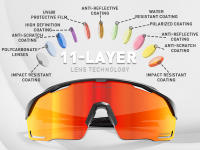 Kapvoe UV400 Photochromic Sports Sunglasses Purple Cycling Glasses for Men Mountain Bike Bicycle Eyewear Cycle Goggles MTB - details 5