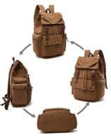 Mochila vintage de lona para ordenador portátil para hombre y mujer, morral escolar antirrobo a la moda, morral escolar para viaje - details 12