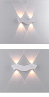 Luz led de pared exterior impermeable ip65, luz decorativa para jardín, balcón, dormitorio minimalista moderno, sala de estar, luz de pared interior - details 5