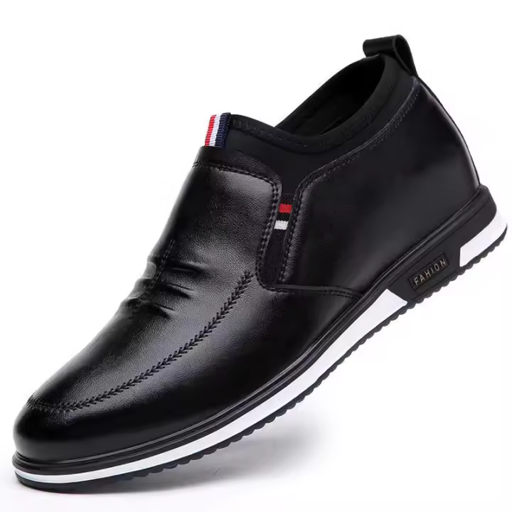 Zapatos de Moda para Hombre Casuales de Cuero con Punta Puntiaguda Diseño Simple Zapatos de Negocios para Boda Regalo para el Día del Padre - 1
