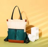 Mochila impermeable para ordenador portátil, de gran capacidad bolso de hombro, bolso de viaje portátil para mujer, Color de contraste - details 5