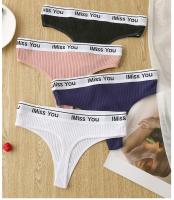 Bragas suaves de Cinco Colores para mujer, Ropa Interior de Algodón sin Costura, Sujetador Sexy con Espalda en T - details 5