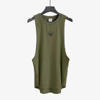 New Men Slim Fit Tank Tops Gym Fitness Bodybuilding Vests Summer Casual Fashion Solid Print Sleeveless Cotton Lengthen T-shirt - details 14