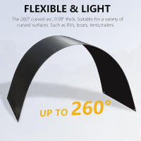 Panel Solar monocristalino de 100W y 12V, Flexible, ultraligero, ultradelgado, impermeable, cargador Solar - details 12