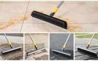 Cepillo de Barrido para Pisos BOOMJOY 15" 2 en 1 Cerdas Rigidas Limpiador de Baño Patio Cocina Pared Techo Tub Azulejo Material Polímero Compuesto Estilo Clásico Recomendado para Laminado - details 5