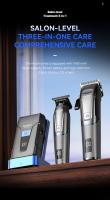 Kemei-cortadora de pelo profesional para peluquero, juegos de recortadoras inalámbricas, afeitadora de lámina para hombre, Máquina para cortar cabello, Kit de aseo eléctrico - details 6