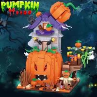 LOZ Halloween Building Block MOC Hut House Pumpkin uCarriage Happy Halloween Decoration Bricks for Boys Kids Toys Halloween Gift - details 17