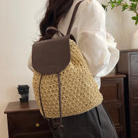 Mochila de Viaje para Mujer en Punto y Tejido Boho Estilo Crochet Mochila de Hombro Hueca para Verano Patrón Sencillo Hecho en China Adecuado para Otoño e Invierno - details 4