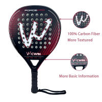Raqueta de Pádel Profesional Cwin de Fibra de Carbono Suave EVA Cara Cubierta de Bolsa Nueva 2025 - details 2