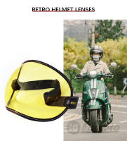 Universal adecuado casco de motocicleta protector de burbuja visera lente casco gafas lente multicolor retro cara completa media máscara gafas - details 10