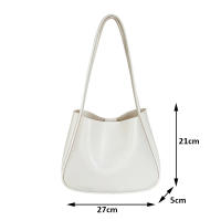 Bolsos de hombro de cuero PU para mujer, bolsos de Color puro, bolsos casuales pequeños con asa superior, bolso de hombro para mujer - details 19