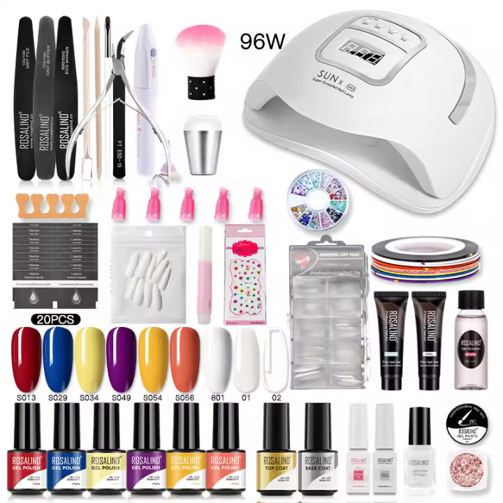 ROSALIND-Conjunto de esmaltes en Gel para uñas, herramientas de manicura, conjunto completo, para Semi permanente, necesita UV LED - 1